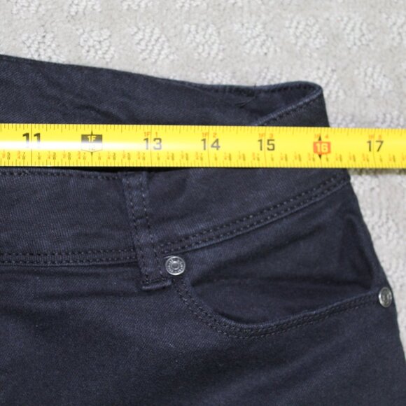 C est 1946 Denim Women's Sz 10 Black Raw Hem Jeans - Picture 4 of 6